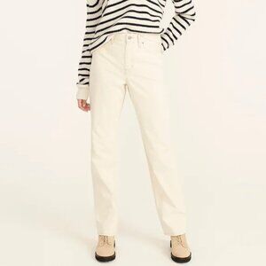 J. CREW Natural Ecru Slouchy Boyfriend Jeans Preppy Capsule Minimalist Sz 24 NWT